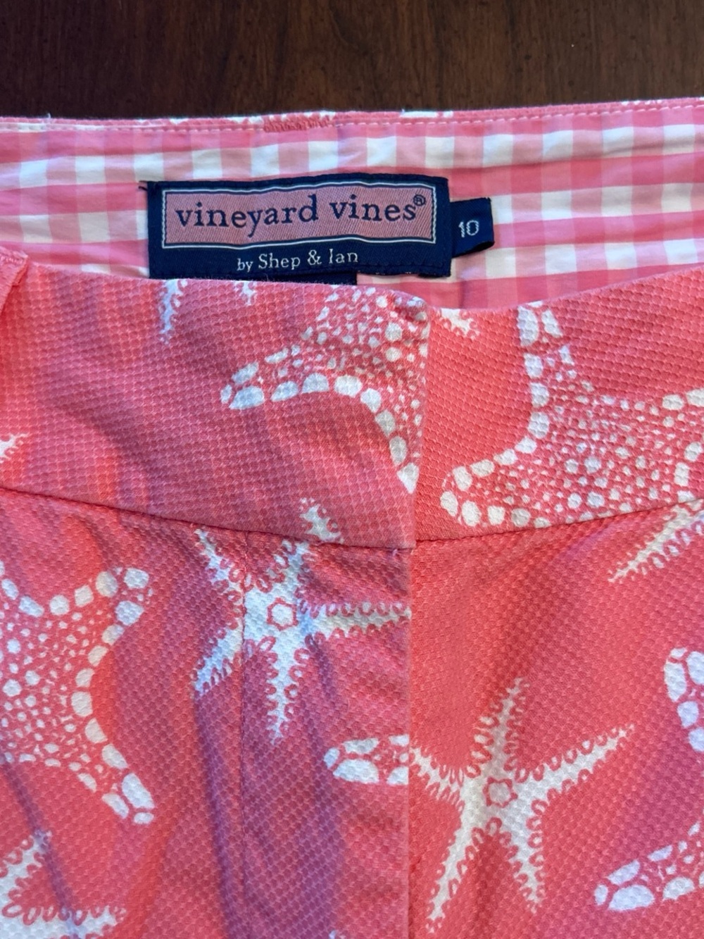 Vineyard Vines Coral Starfish Print Chinos